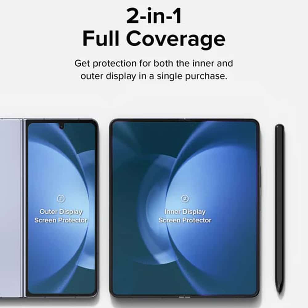 Ringke – Dual Easy, kompletní sada ochranných fólií pro Samsung Galaxy Z Fold5