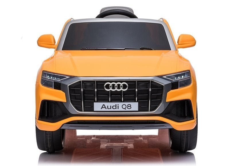 Licencirani auto na akumulator Audi Q8 - žuti/lakirani