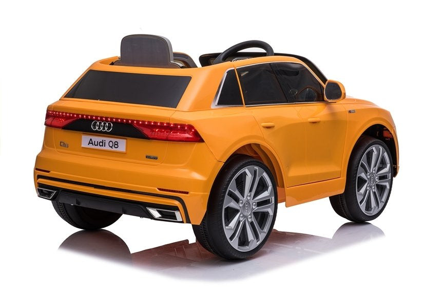 Licencirani auto na akumulator Audi Q8 - žuti/lakirani