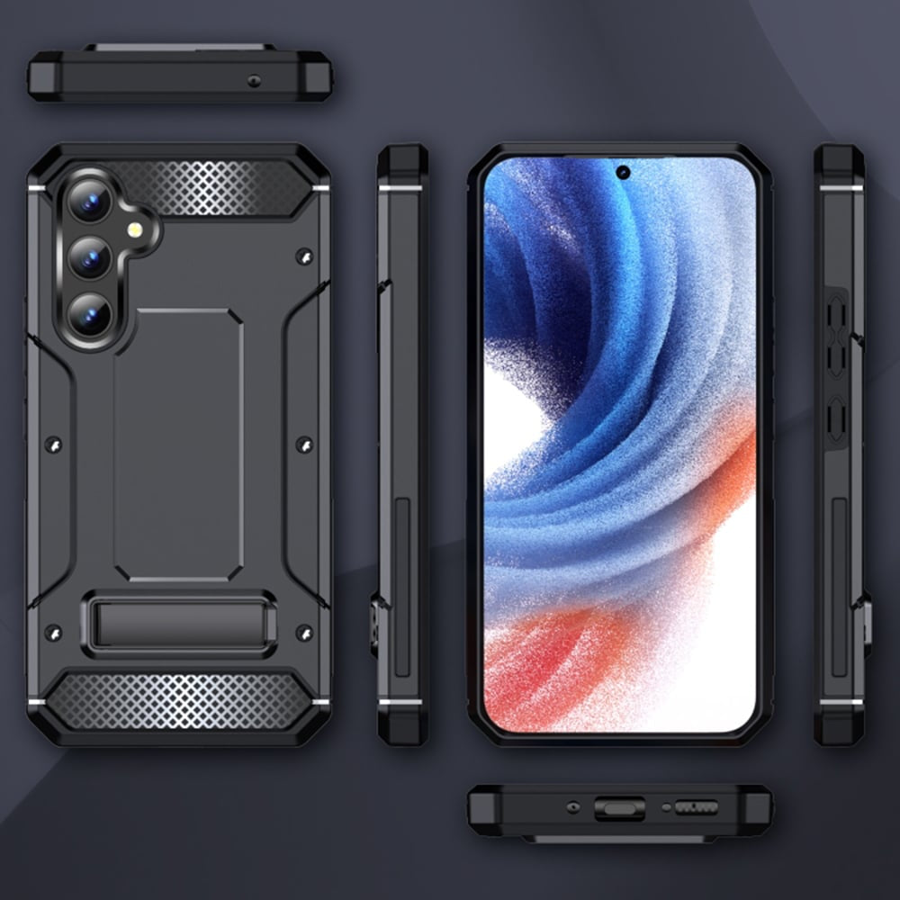 Techsuit - Hybrid Armor Kickstand ochranné pouzdro pro Samsung Galaxy A54 - černé