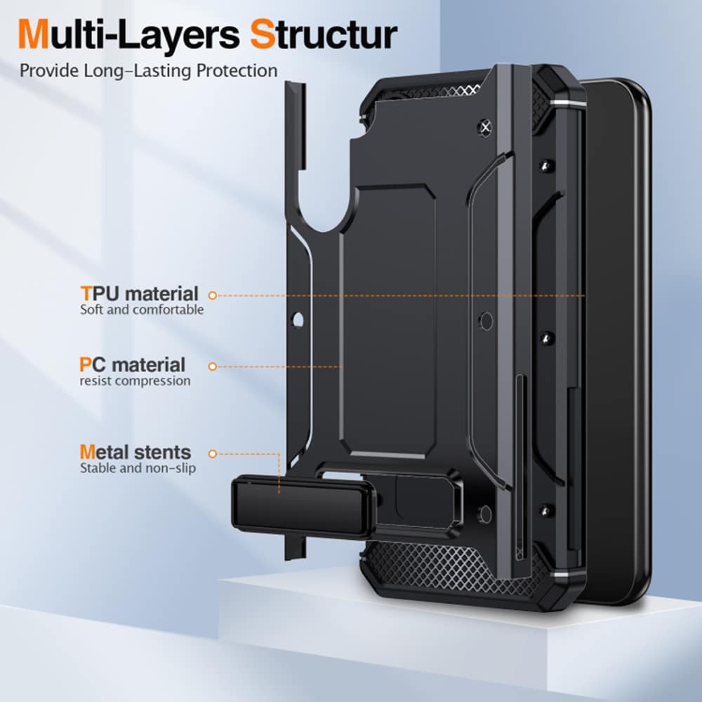 Techsuit - Hybrid Armor Kickstand ochranné pouzdro pro Samsung Galaxy A54 - černé