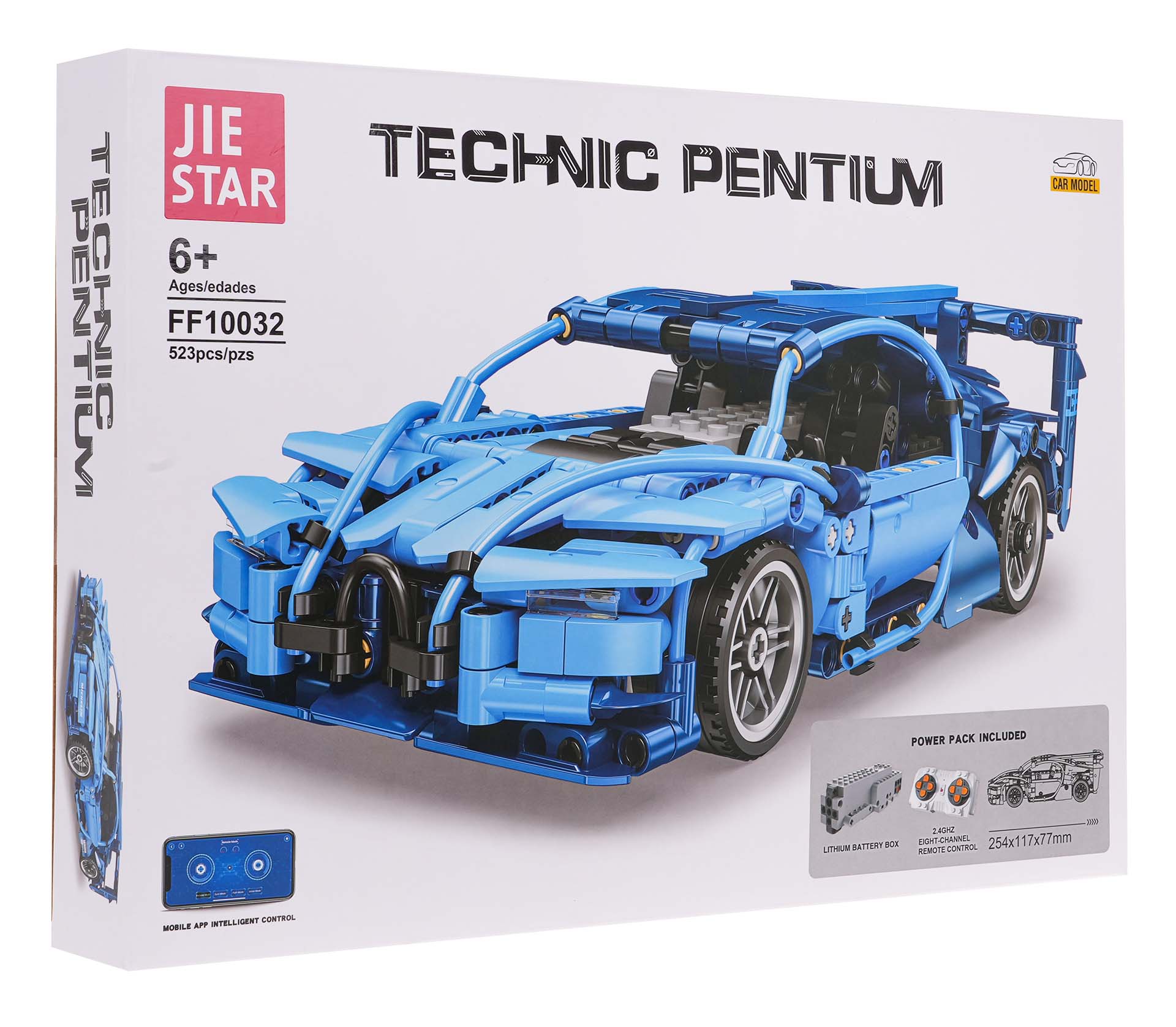 Car Block Set 523 pieces. Blue