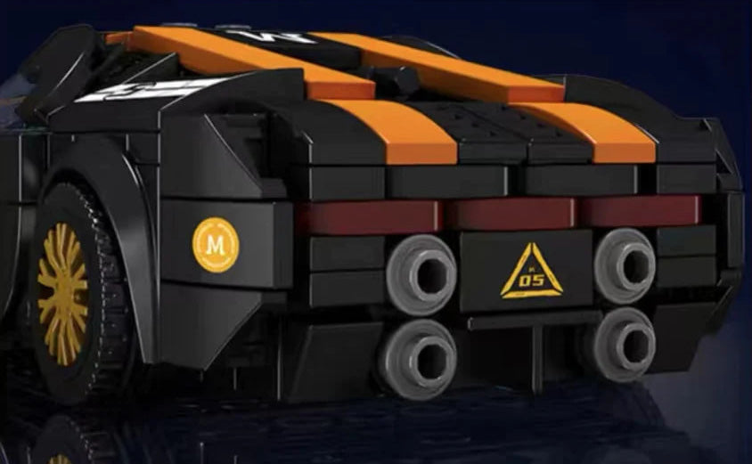 Car Block Set 386 pieces. Black