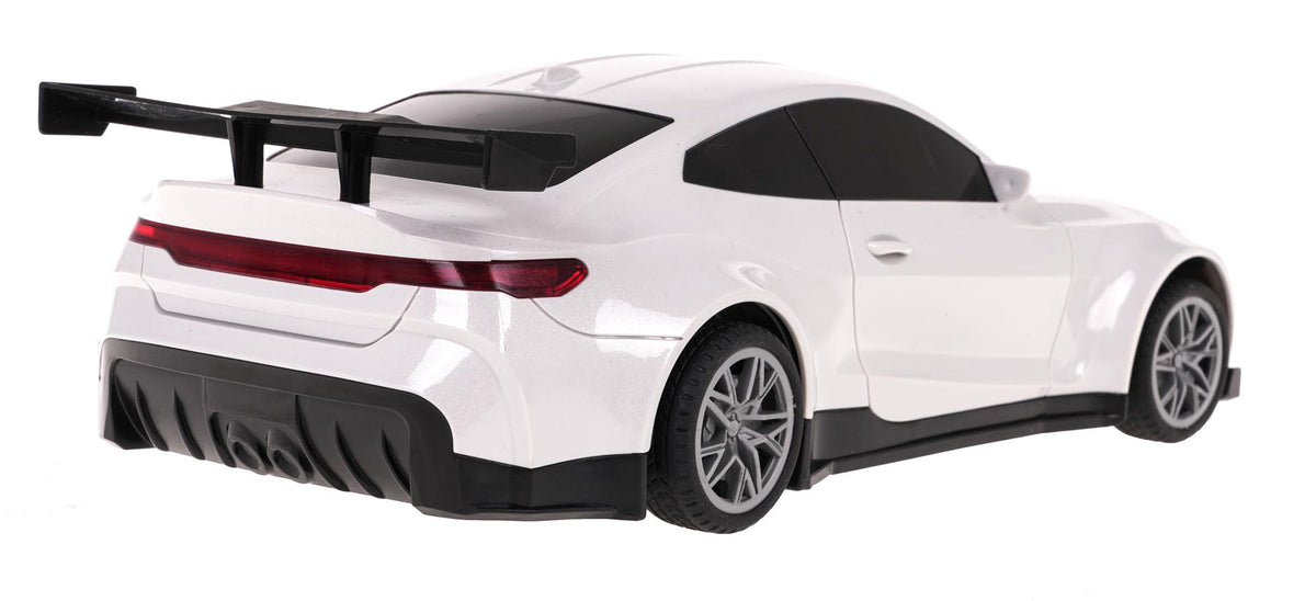 Auto na daljinsko upravljanje BMW M4 + stanica za punjenje - bijeli