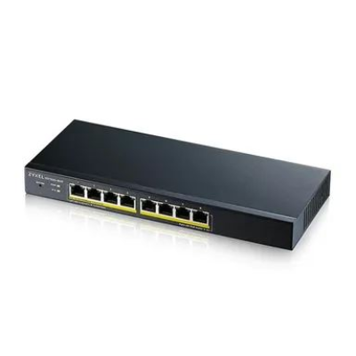 Zyxel GS1900-8HP v3 PoE Upravljano L2 Gigabit Ethernet (10/100/1000) Podrška za napajanje putem Etherneta (PoE) Crno