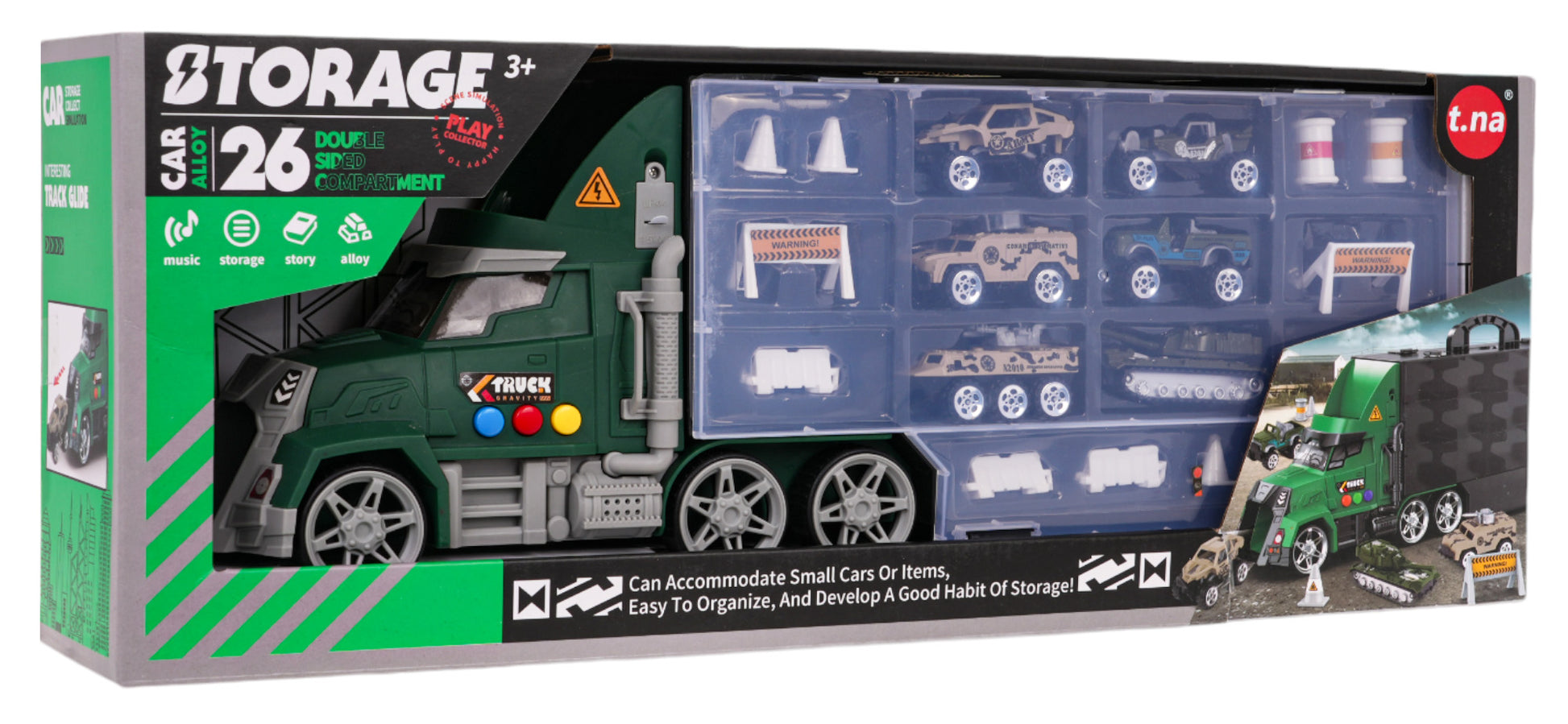 Set kamiona s lanserom + automobili i dodaci