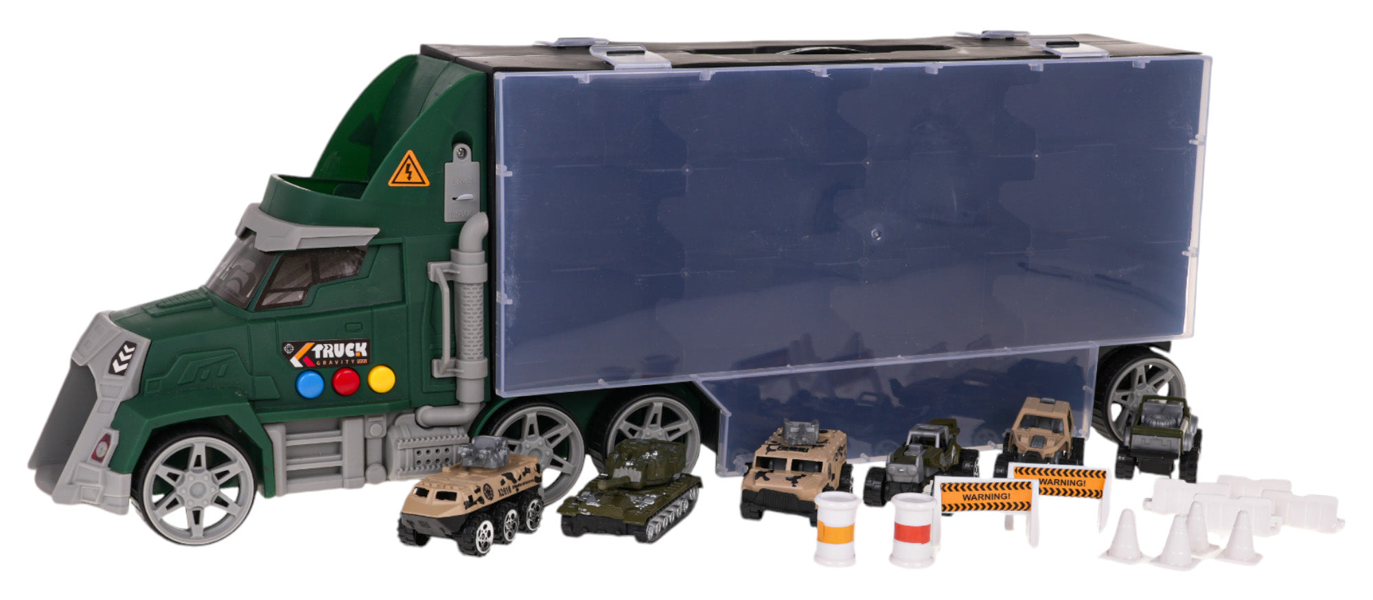 Set kamiona s lanserom + automobili i dodaci
