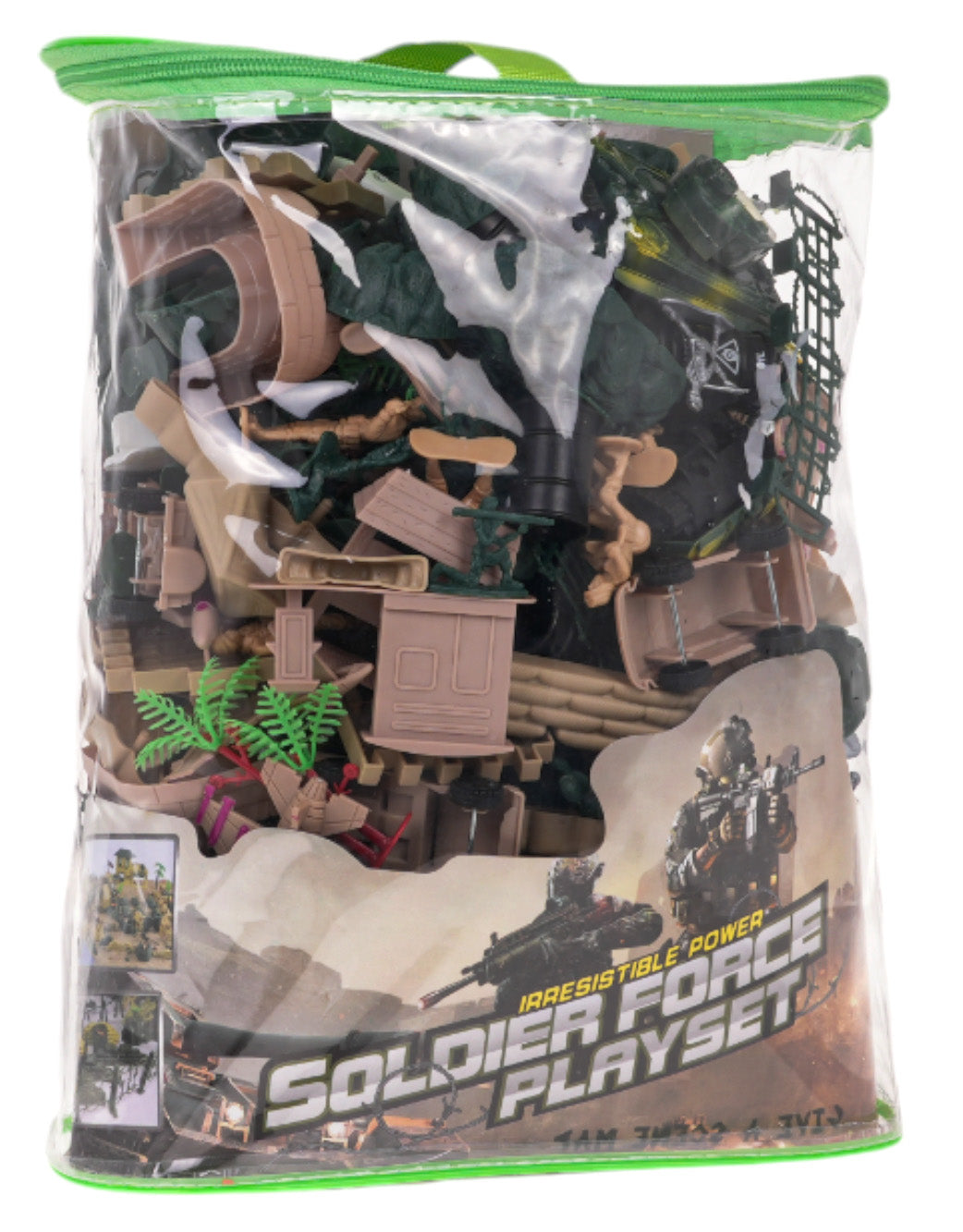 Set of Soldiers and Military Vehicles
