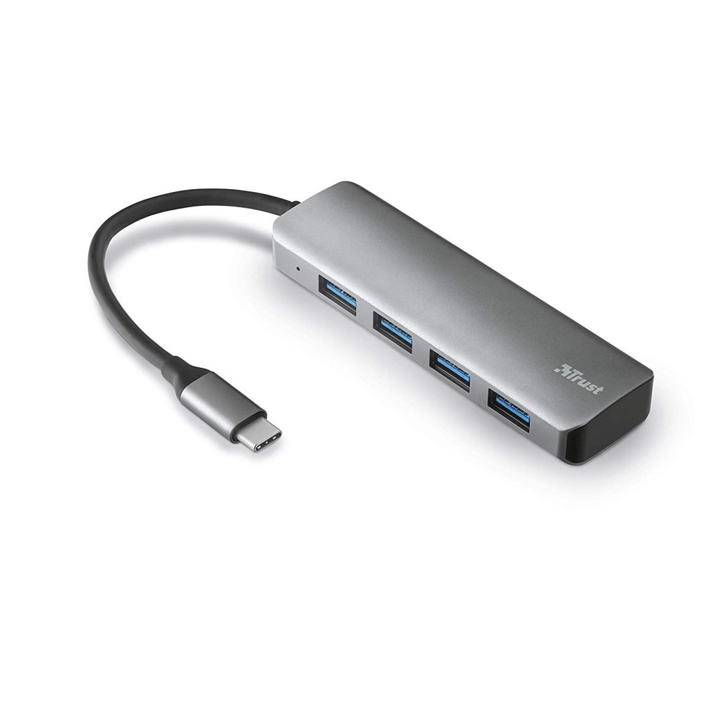 Trust 23328 sučelje čvorišta USB 3.2 Gen 1 (3.1 Gen 1) Type-A 5000 Mbit/s Sivo