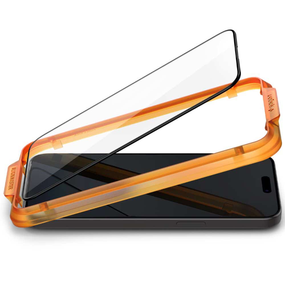 Spigen – Glas.tR Align Master (2 kom) za iPhone 15 Pro – crno