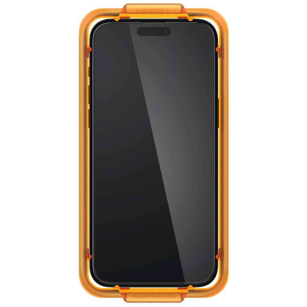 Spigen – Glas.tR Align Master (2 kom) za iPhone 15 Pro – crno