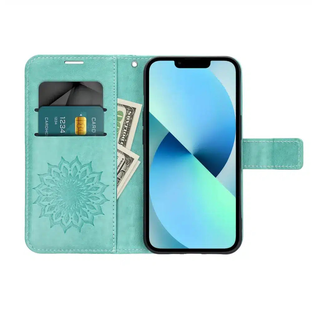 MEZZO Book case flipové pouzdro pro SAMSUNG GALAXY A23 5G mandala green