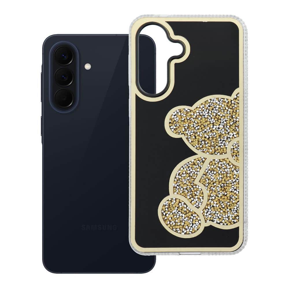 Maskica za Samsung Galaxy A57 5G Teddy Bear gold