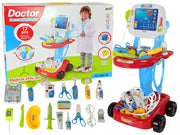 Set medicinskih rekvizita na kolicima - 17 elemenata