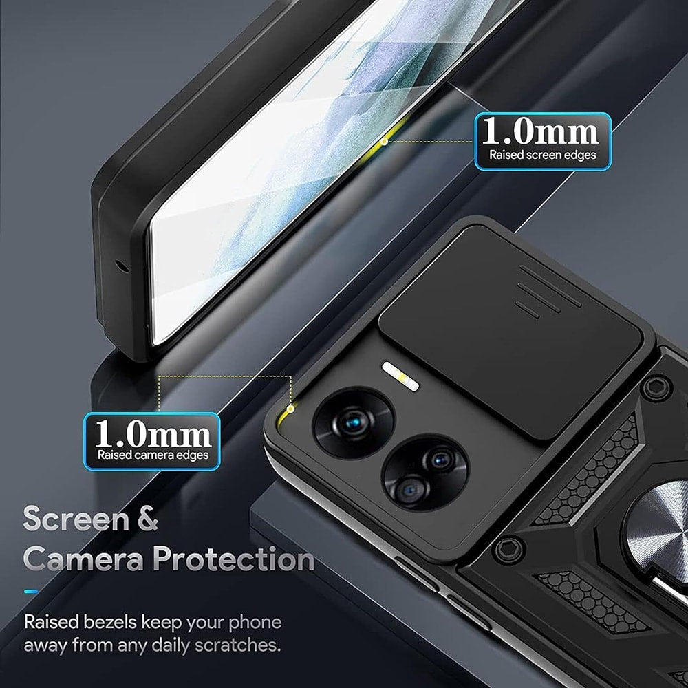 Techsuit – CamShield ochranné pouzdro pro Honor 90 Lite - černé