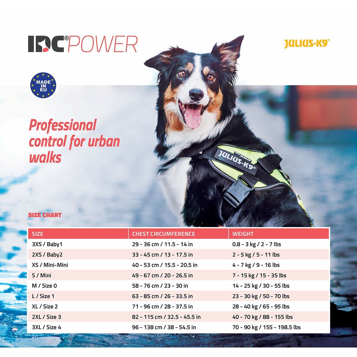 Orma za pse Julius K9 IDC Crna