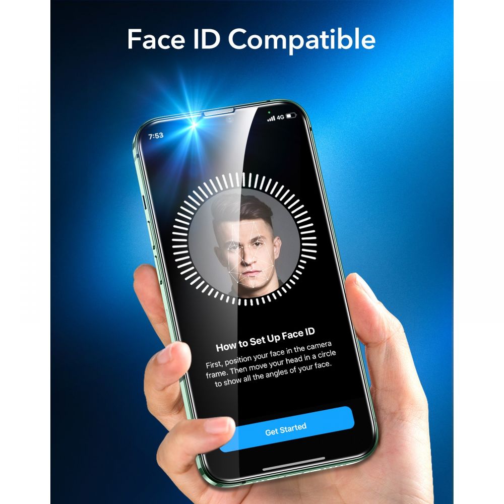 ESR ARMORITE TVRZENÉ SKLO 2KS BALENÍ PRO IPHONE 13 PRO MAX / 14 PLUS ČERNÁ