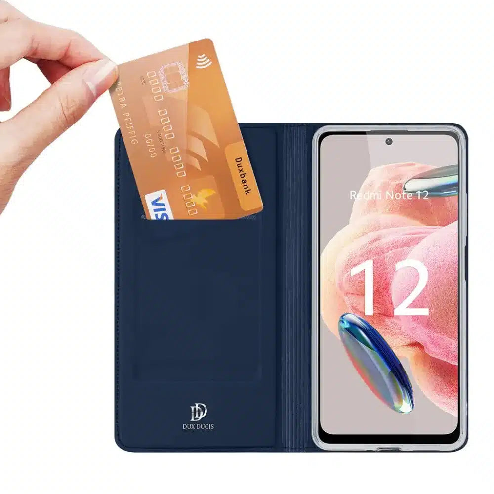 DUX DUCIS Skin Pro - flipové pouzdro pro Redmi Note 12 4G modré