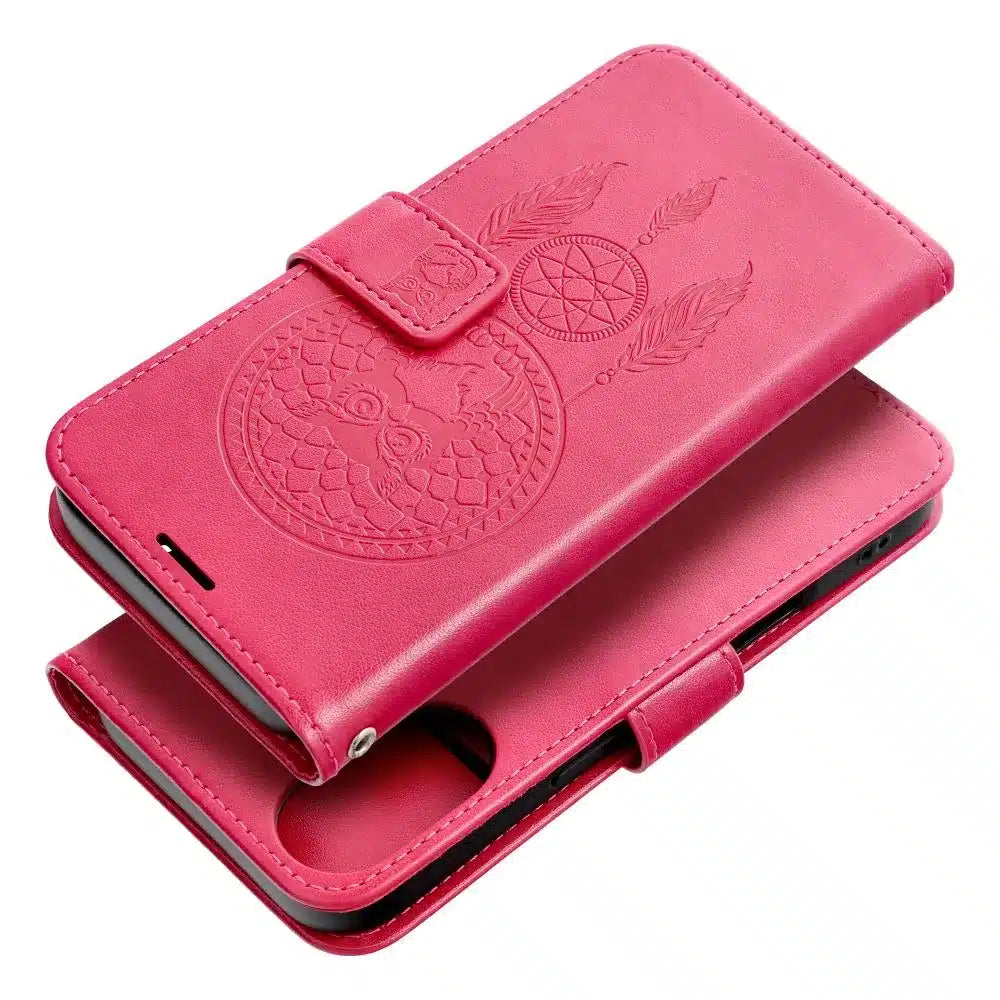 MEZZO Book case flipové pouzdro pro iPhone 16 dream catcher magenta
