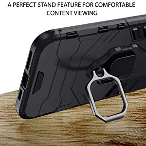 Ring Armor Case Kickstand odolné pouzdro pro XIAOMI REDMI 9