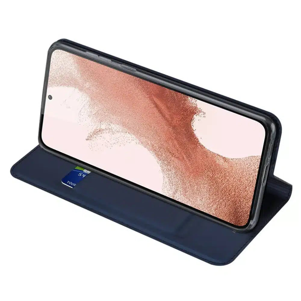 DUX DUCIS Skin Pro – pouzdro s otevíráním do boku pro Samsung Galaxy S23 modré