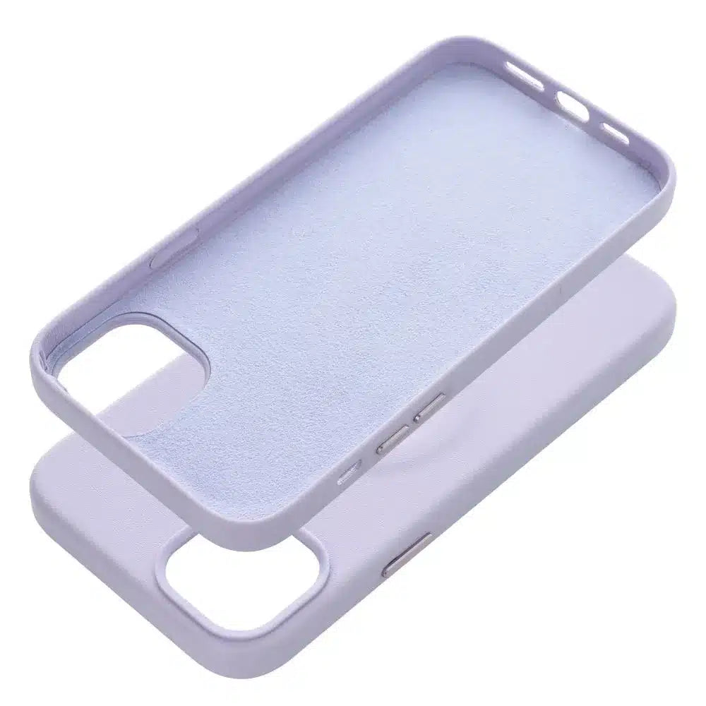 Roar kožna Mag Case maska kompatibilna s MagSafeom - za iPhone 14 Plus ljubičasta