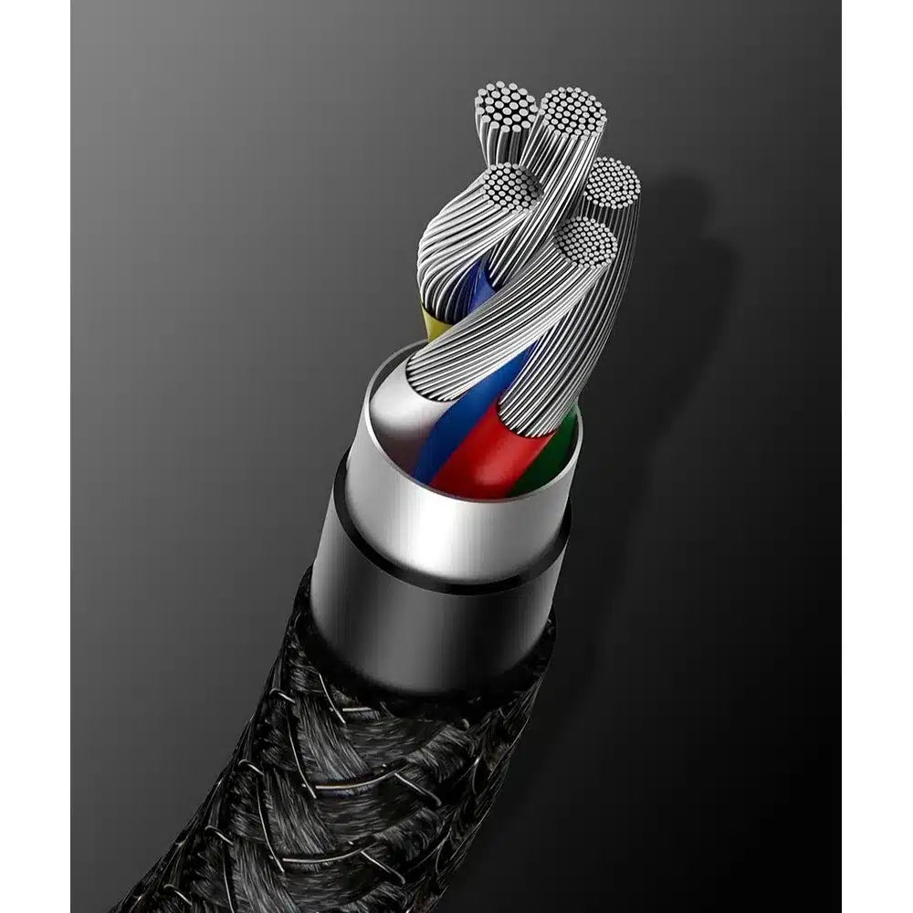 BASEUS kabel Type C na Type C PD100W Power Delivery Tungsten Gold Fast Charging CATWJ-01 1 metr černý