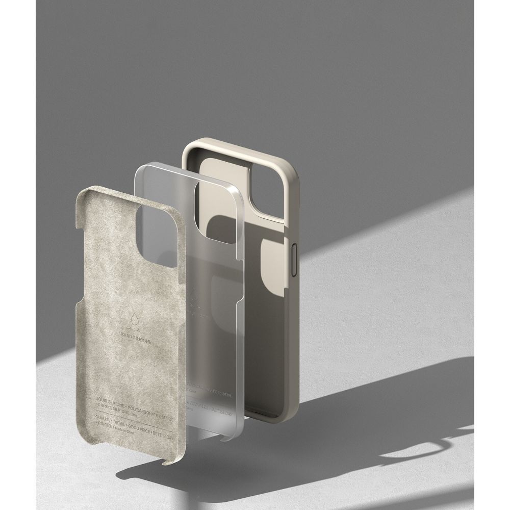 RINGKE SILIKONOVÉ POUZDRO PRO IPHONE 14 PLUS / 15 PLUS STONE
