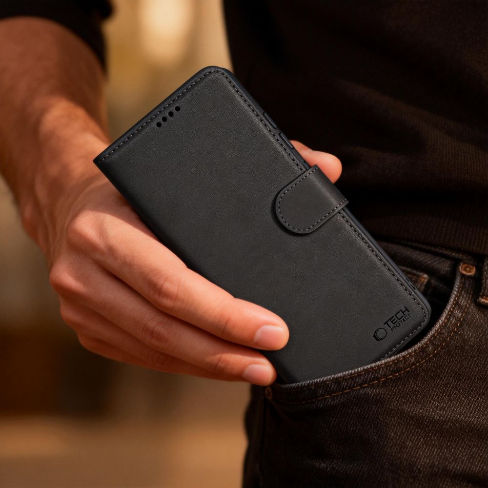 TECH-PROTECT WALLET PREKLOPNA FUTROLA ZA SAMSUNG GALAXY A57 5G crna