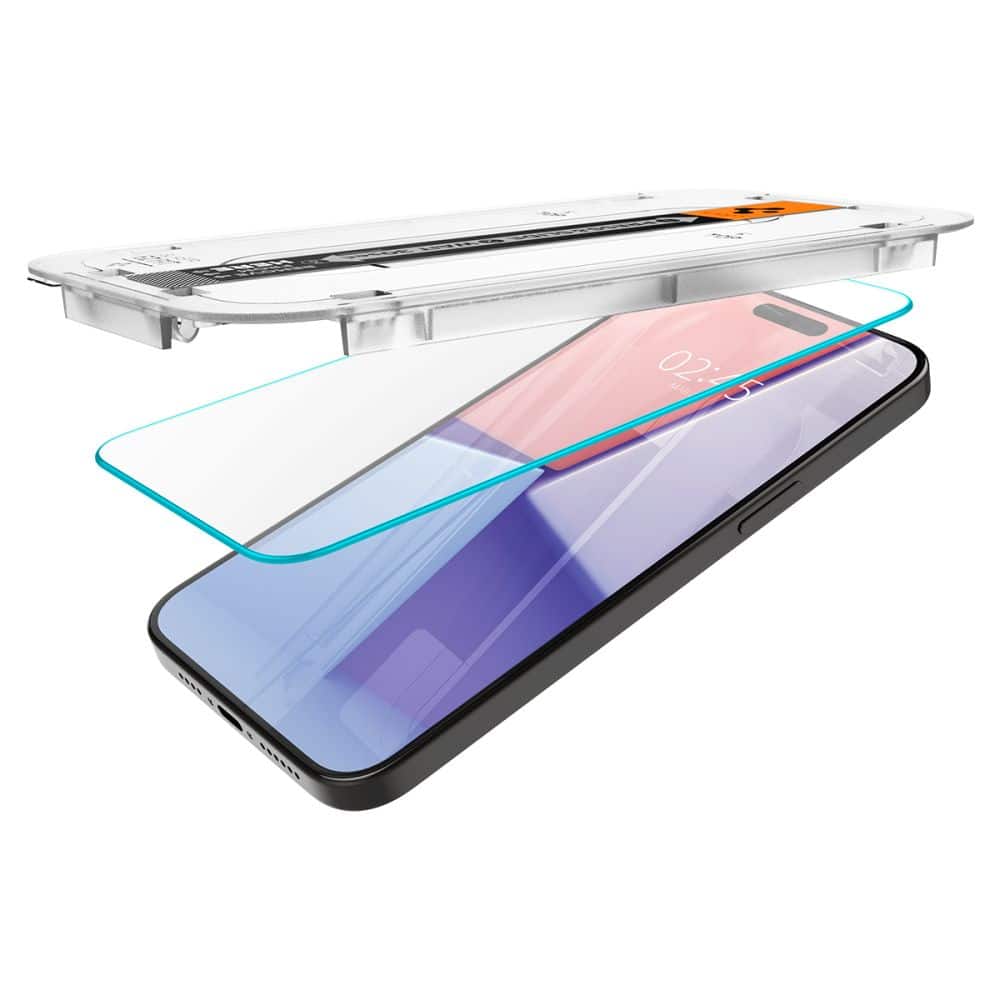 SPIGEN GLAS.TR EZ FIT Tvrzené sklo pro iPhone 15 Pro Max průhledné