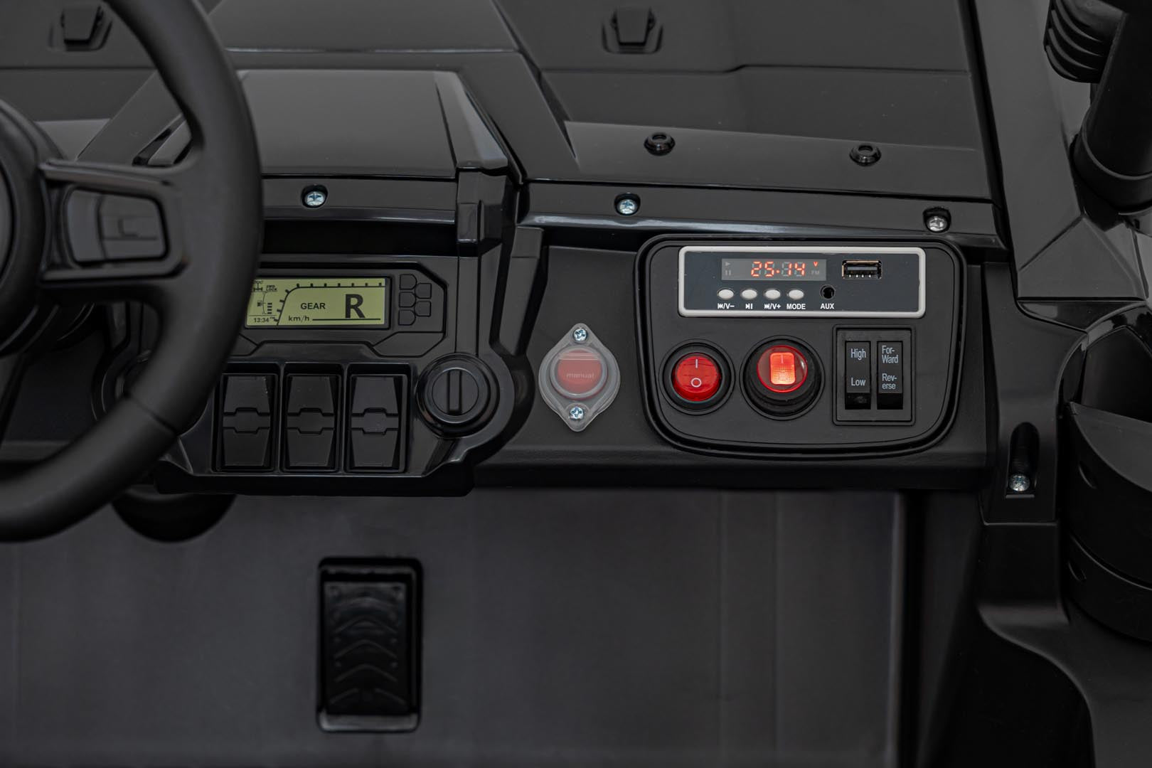 Licencirani buggy na akumulator HONDA 4x4 Off-Road - dvosjed - crni