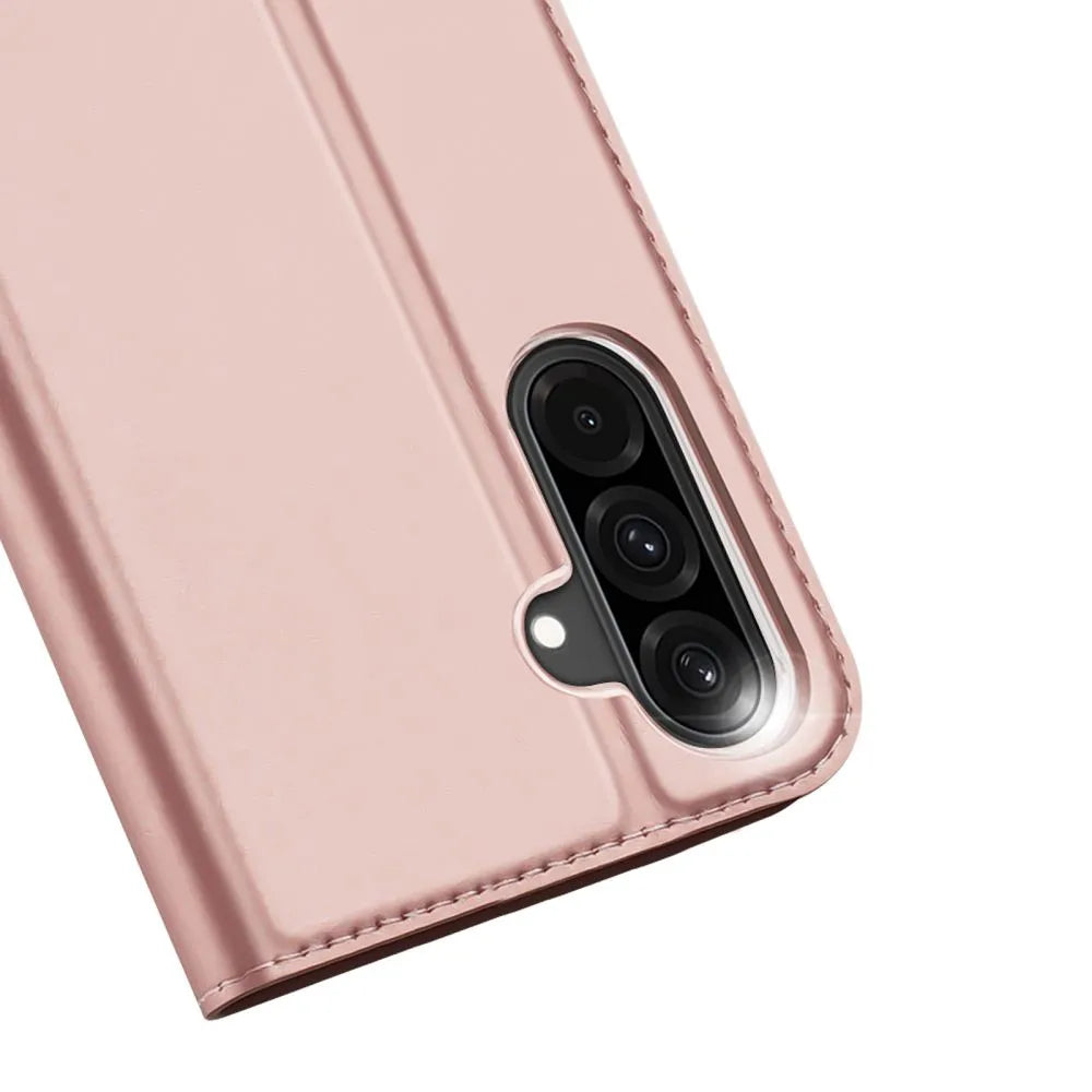 DUX DUCIS Skin Pro – hladké kožené pouzdro s klopou pro SAMSUNG GALAXY A26 5G růžové