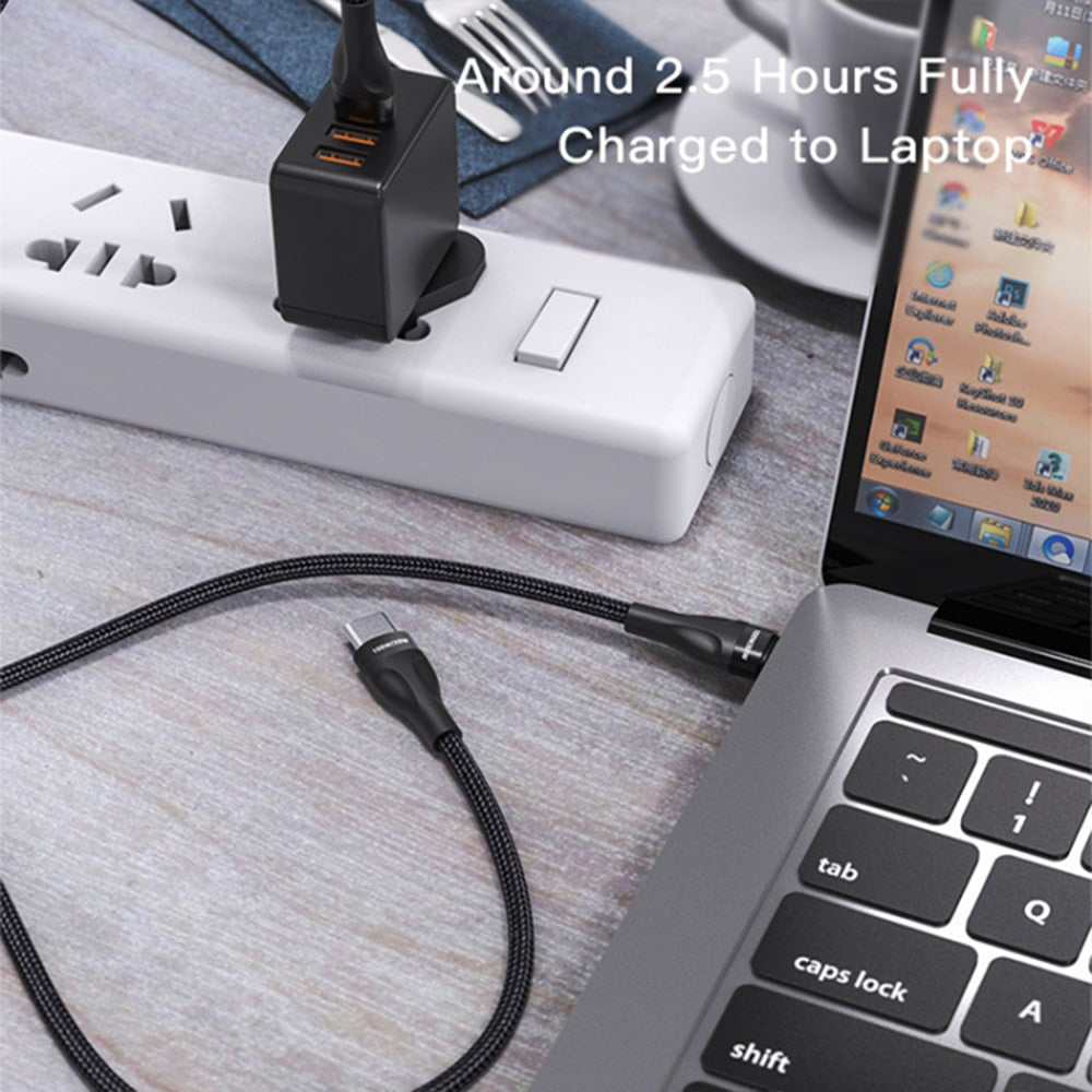 Yesido - datový kabel (CA88) - Type-C na 2 x Type-C 100 W 480 Mbps 140 cm - černý