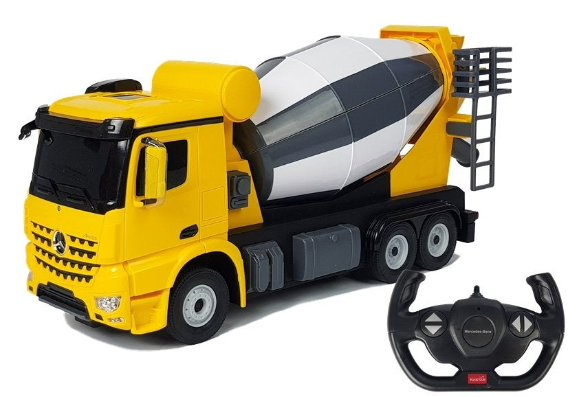 Licencirani kamion na daljinsko upravljanje Mercedes-Benz Arocs Rastar 1:14 - žuti