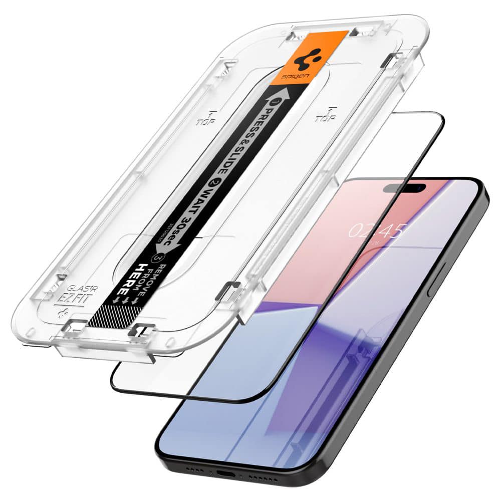 Spigen – Glas.tR EZ-FIT (2 ks) AGL06873 pro iPhone 15 Pro Max