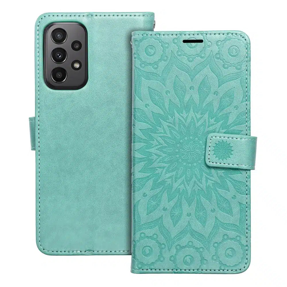MEZZO Book case flipové pouzdro pro SAMSUNG GALAXY A23 5G mandala green