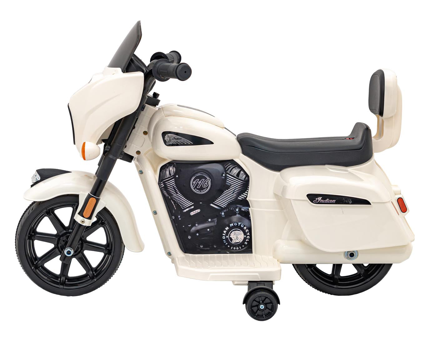 Licencirani motor na akumulator Chopper INDIAN - bijeli