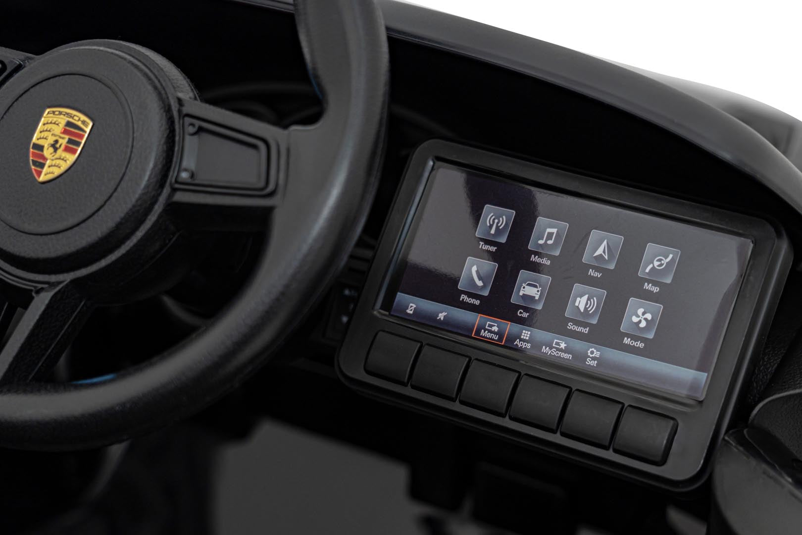 Licencirani auto na akumulator Porsche 718 – crni