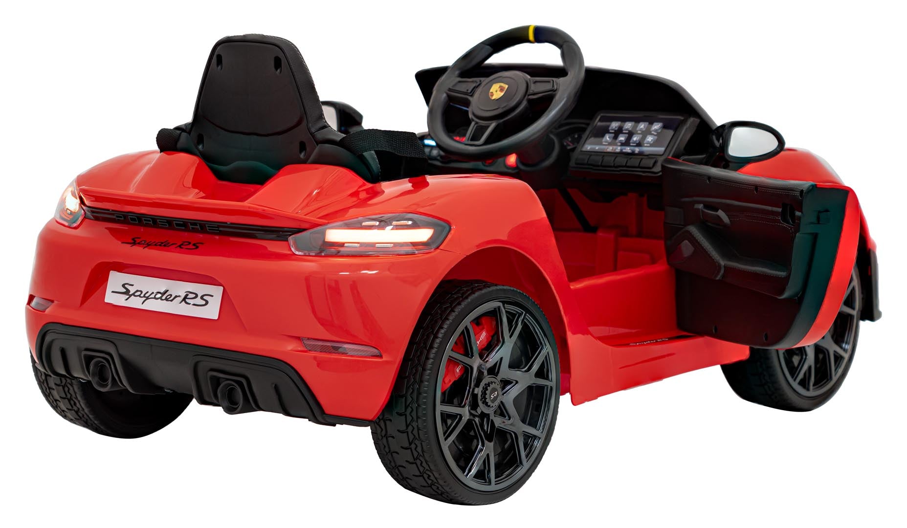 Licencirani auto na akumulator Porsche 718 - crveni