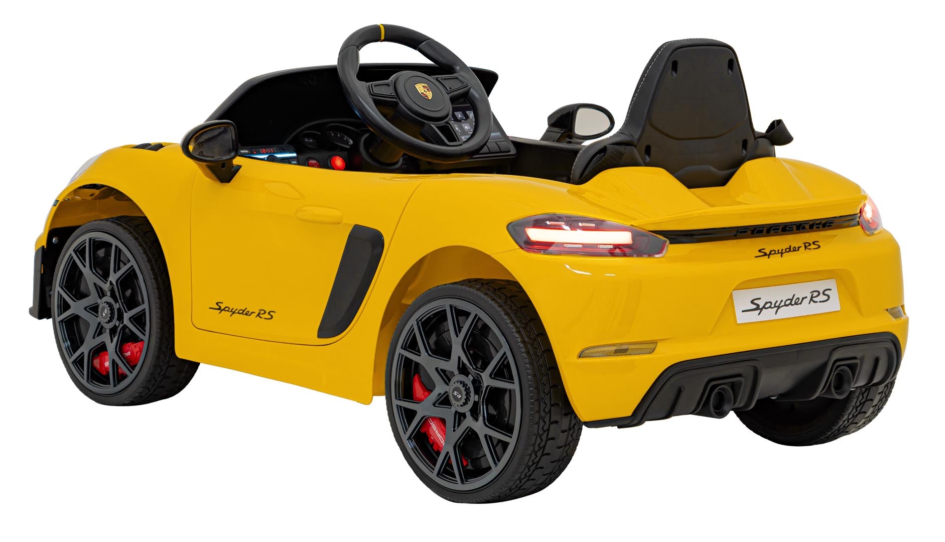 Licencirani auto na akumulator Porsche 718 - žuti/lakirani