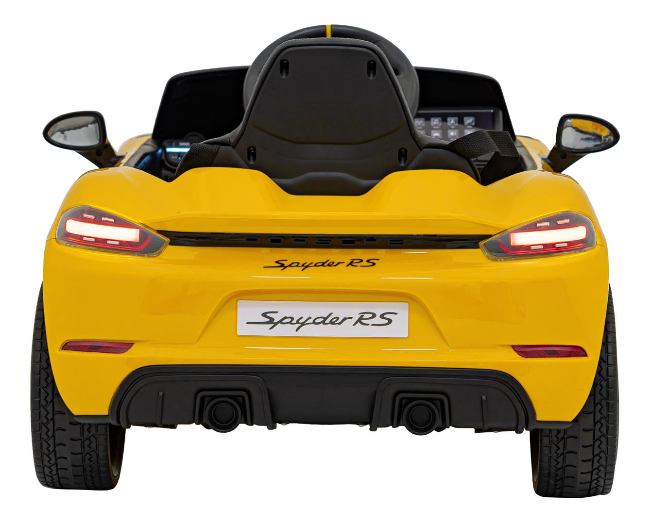 Licencirani auto na akumulator Porsche 718 - žuti/lakirani