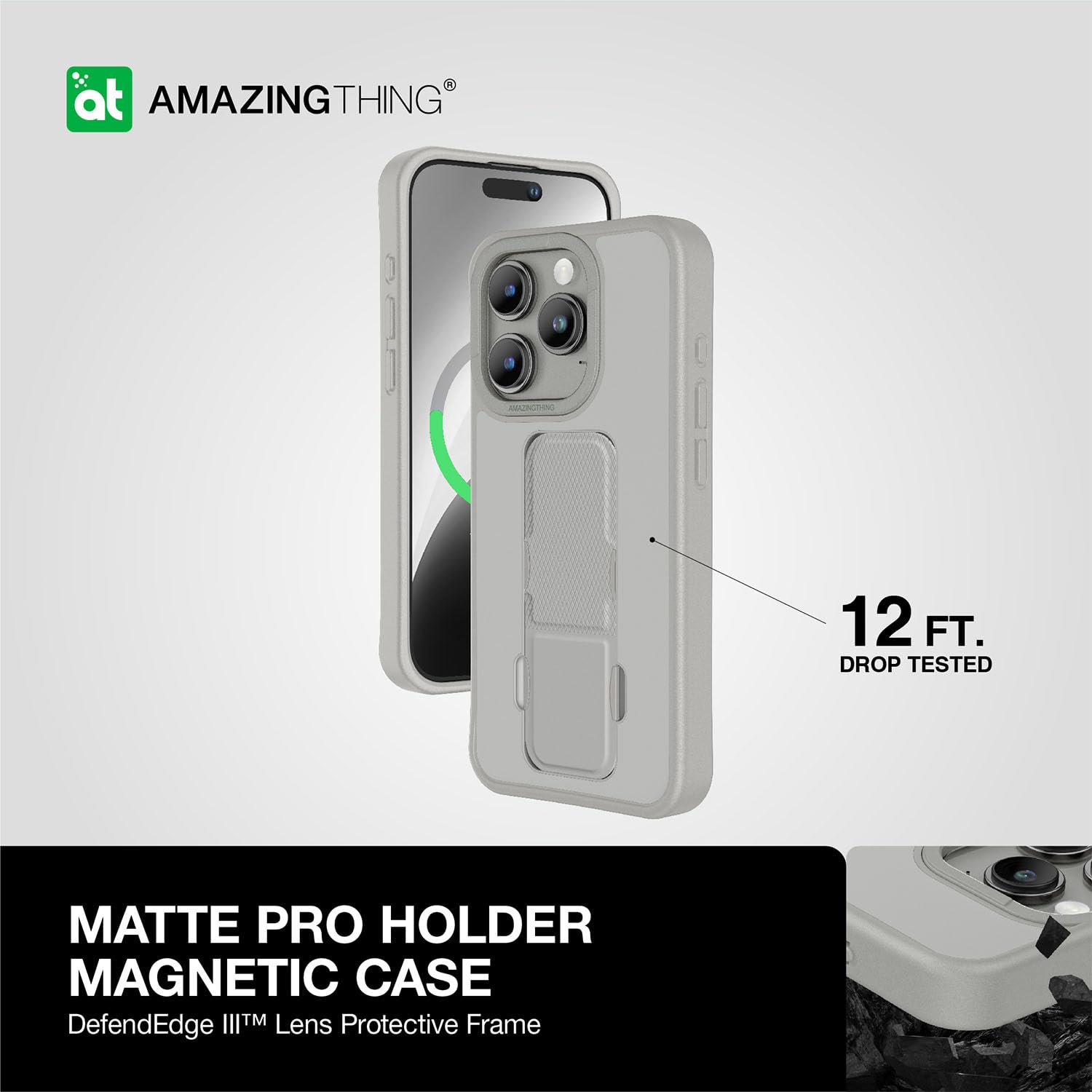 AMAZING THING MATTE PRO MAGSAFE MASKA ZA IPHONE 15 PRO TITANIUM