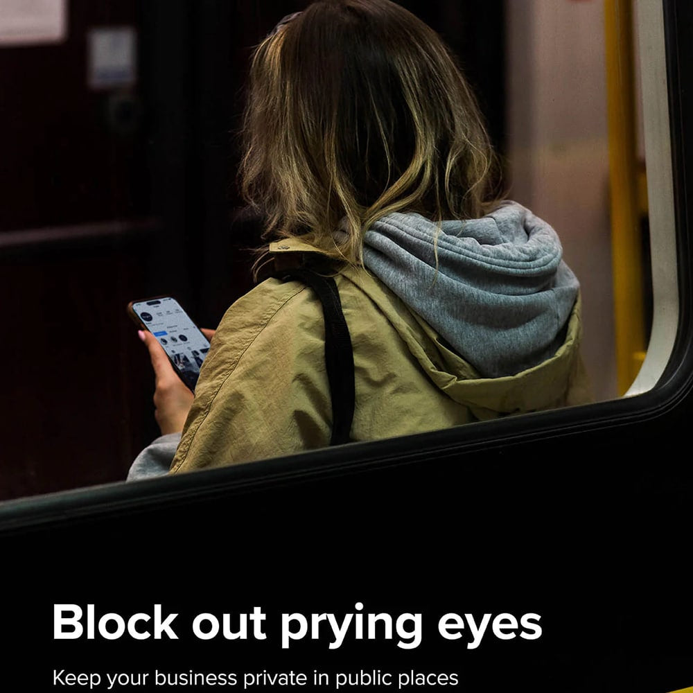 Ringke Cover Display ID Glass kaljeno staklo za iPhone 16 Plus / 15 Plus -Privacy