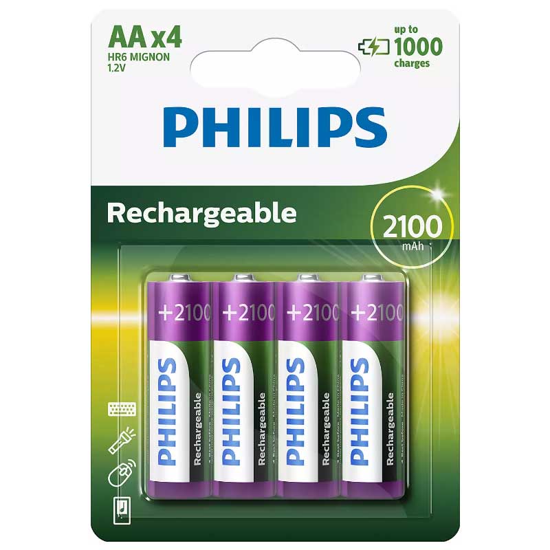 Baterija Philips punjiva 2100mAh AA R6B4A210/10