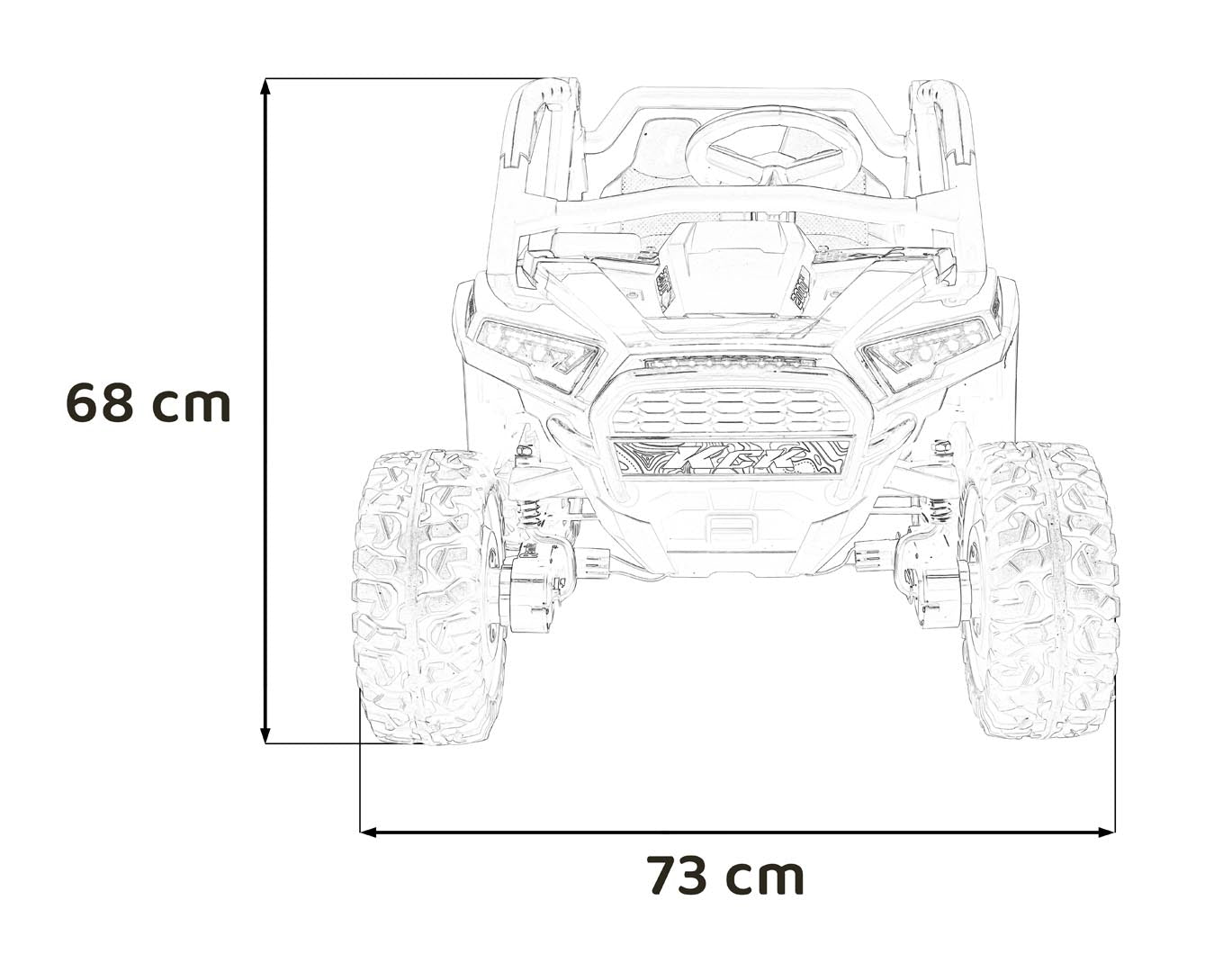 Buggy na akumulator KCK 4x4 - bijeli