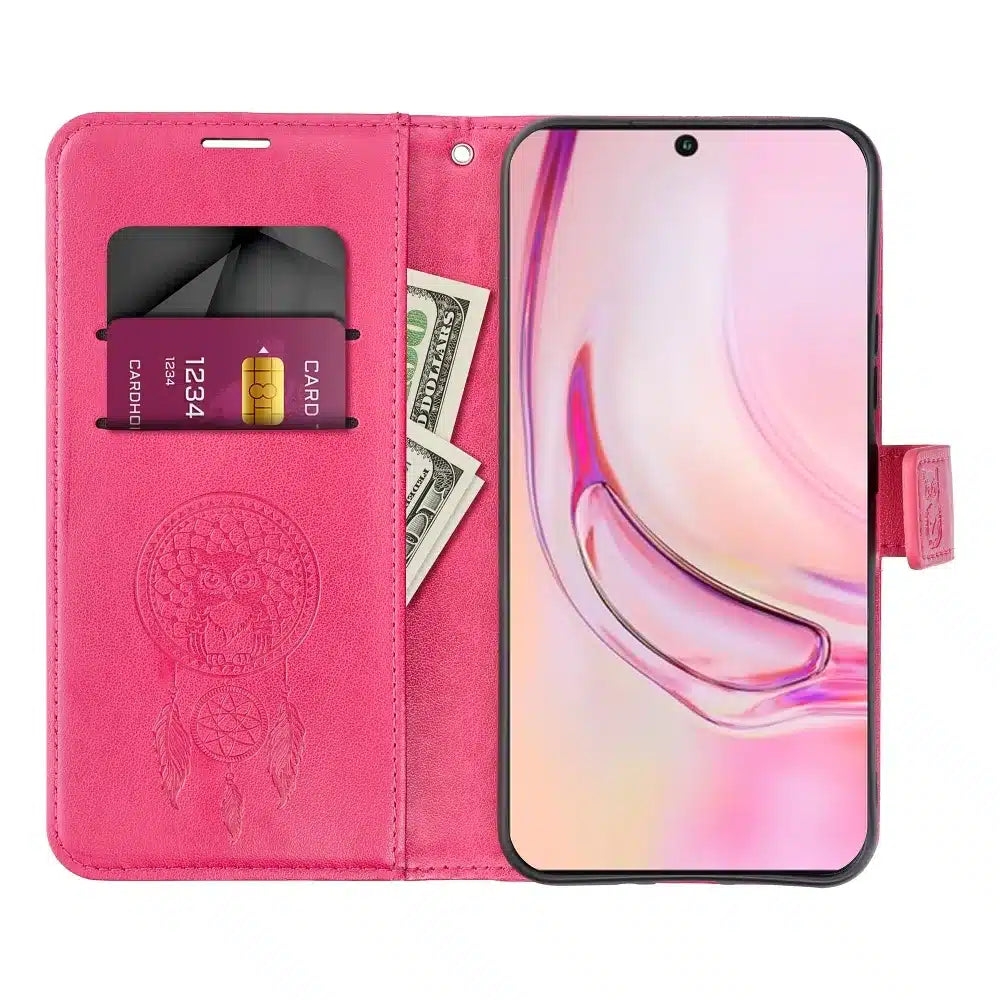 MEZZO Book case flipové pouzdro pro XIAOMI Redmi Note 12 4G dream catcher magenta