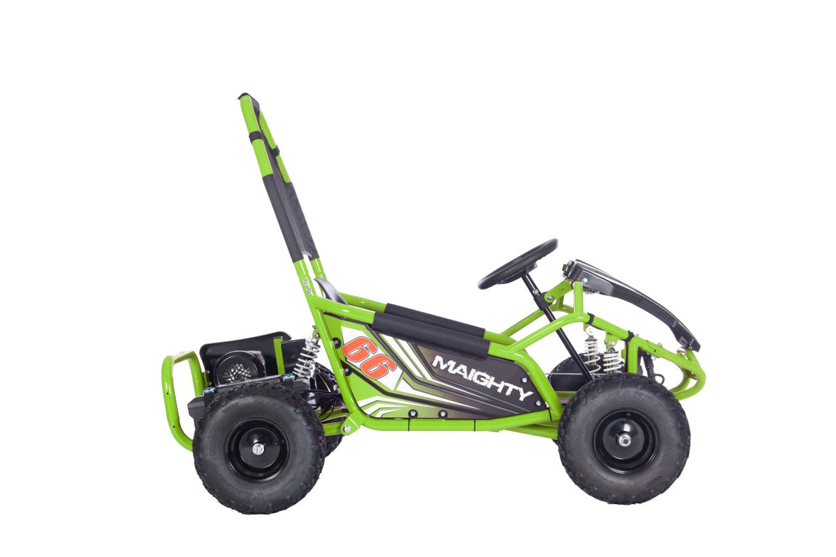 Go-kart na akumulator MAIGHTY 1000W - Zeleni