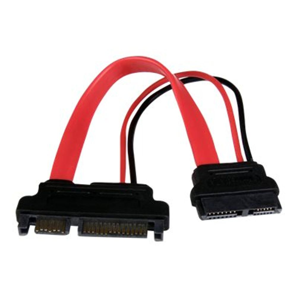 StarTech.com SLSATAADAP6 SATA kabel 0,1524 m Slimline SATA 13 pin SATA 7+15 pin Crveno