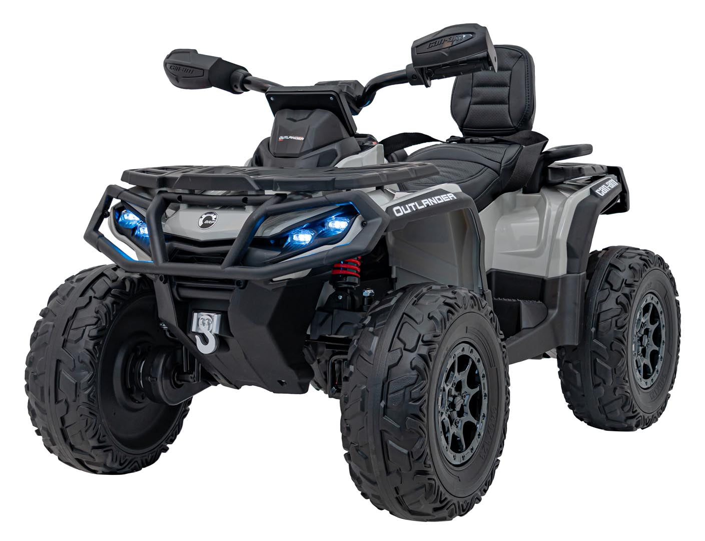 Quad na akumulator Can-Am Outlander ATV 4x4 - sivi