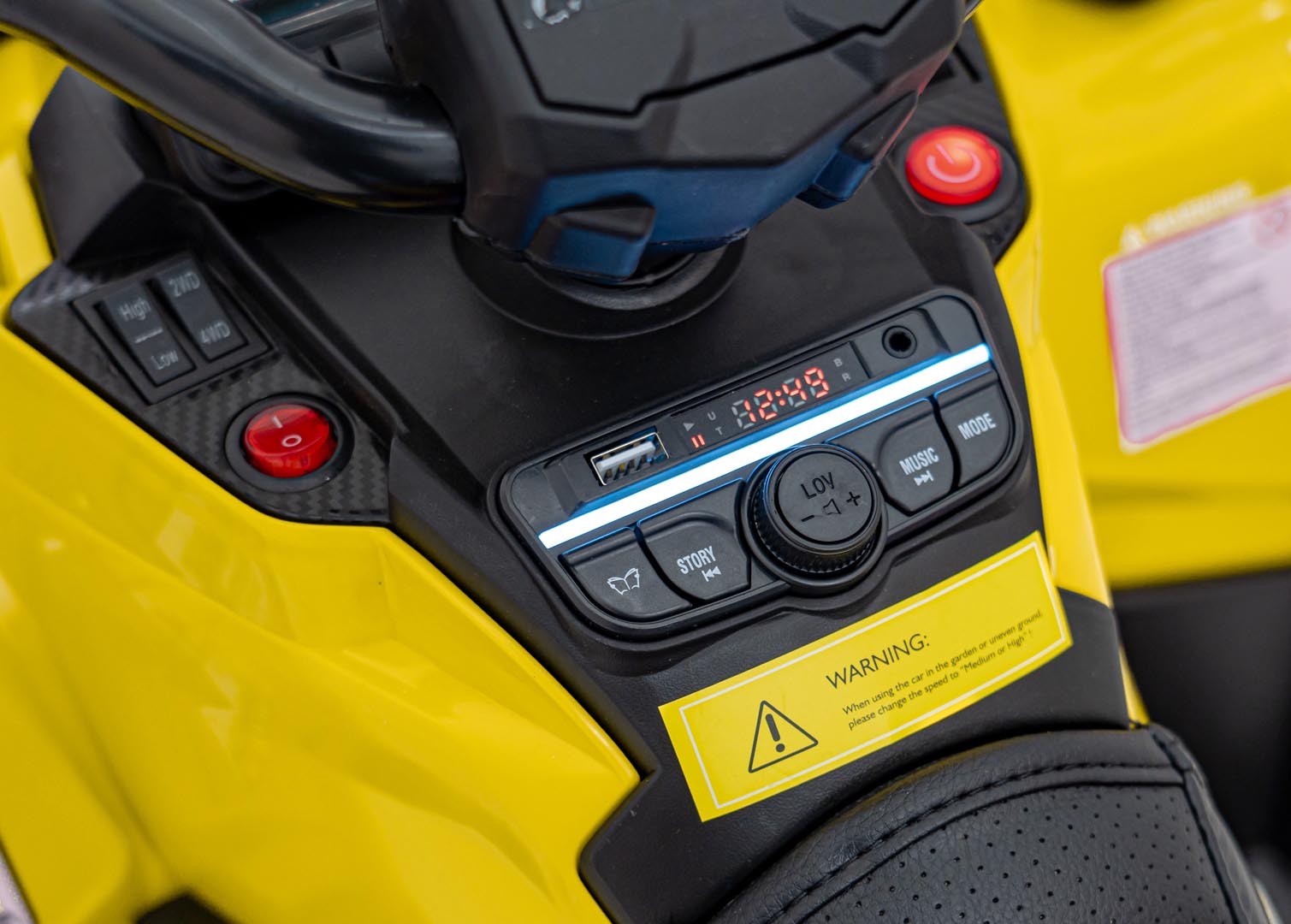 Quad na akumulator Can-Am Outlander ATV 4x4 200W - žuti